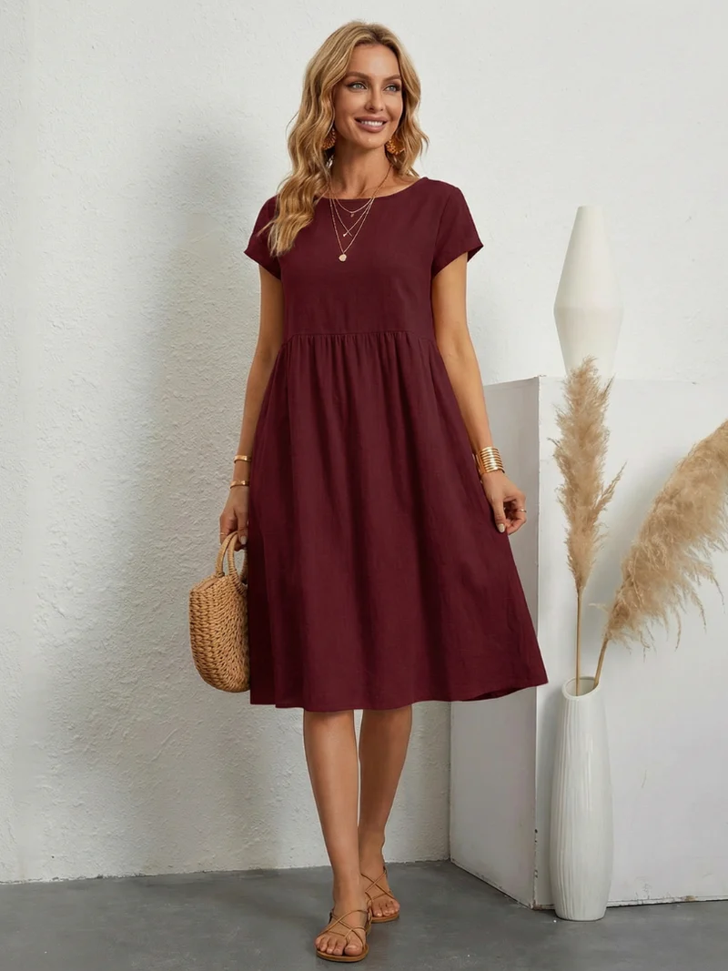 ELEGANTE ABITO CON TASCHE